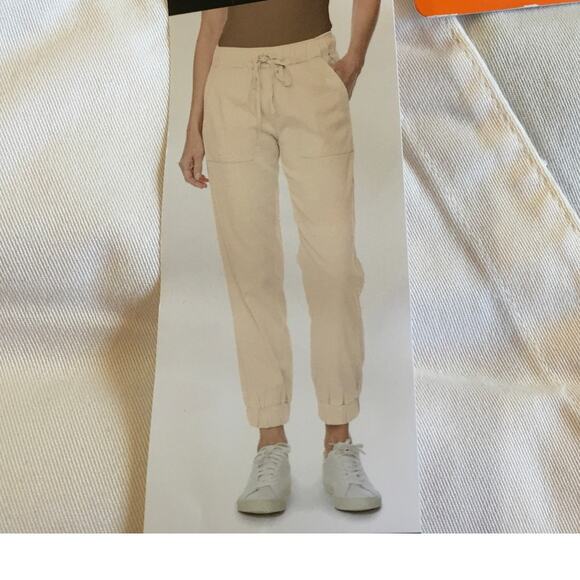 NWT Buffalo David Britton Soft Tercel Pull-On Jogger Cream XXL Comfort Off White - Picture 1 of 6